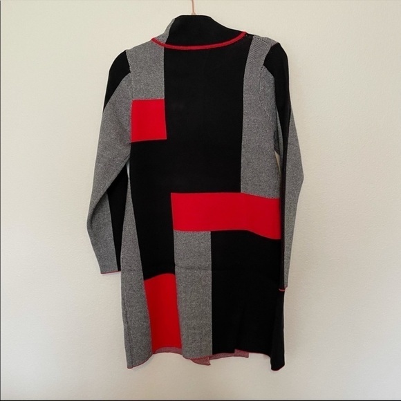 Marble fashions Uk 6364 cardigan colorblock three buckle sz.S - Picture 3 of 4